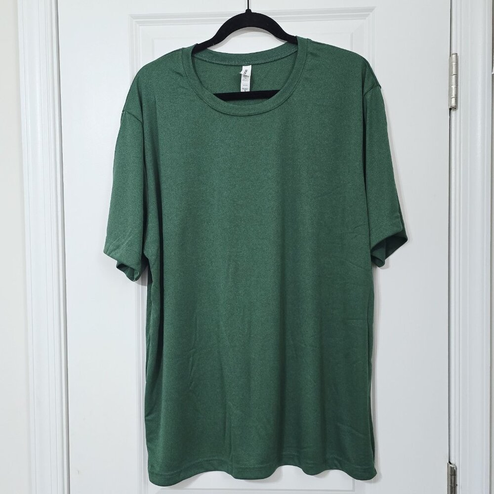 Nwot ALL SPORT - XL Men’s Performance T-Shirt Forest‎ Green Athletic Workout Tee